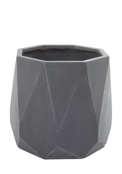 Кашпо Nobilis Marco "Diamond white grey Prizm", D42,5хH37 см