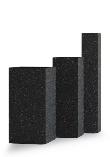 Кашпо CONCRETIKA COLONNA EGG BLACK