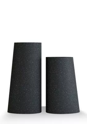 Кашпо CONCRETIKA DUET EGG BLACK
