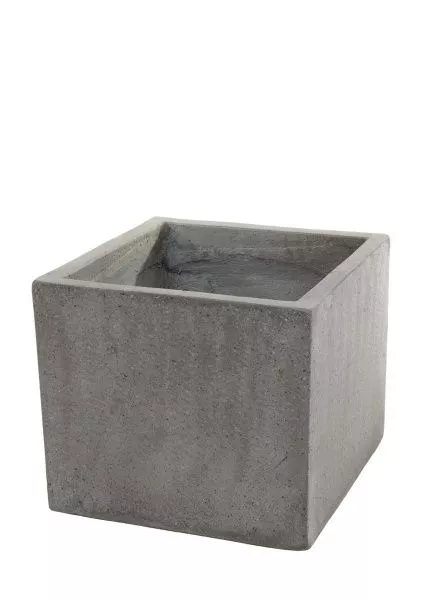Кашпо Nobilis Marco "Grey Cube" (полистоун), 38х38хН32 см
