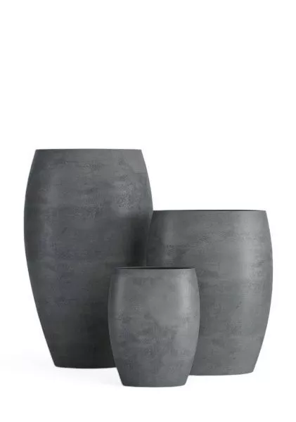 Кашпо CONCRETIKA OVAL SMOKEY BLUE