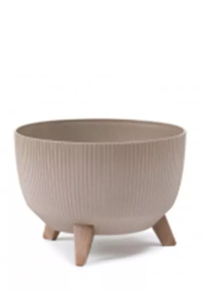 Кашпо ROMA ECO coffee Jumper Latte на ножках