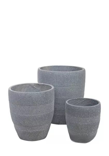 Кашпо Nobilis Marco "Tapes graphite Round"