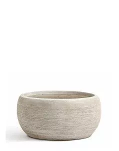 Кашпо TREEZ ERGO, Полусфера, Белый песок