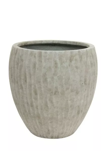 Кашпо Nobilis Marco "Waves ash grey Round" (файкостоун), D40хH40 см