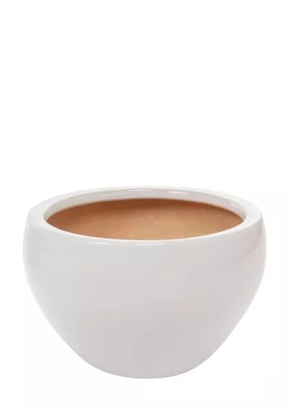 Кашпо Nobilis Marco "White Round" (керамика), D26хH17 см