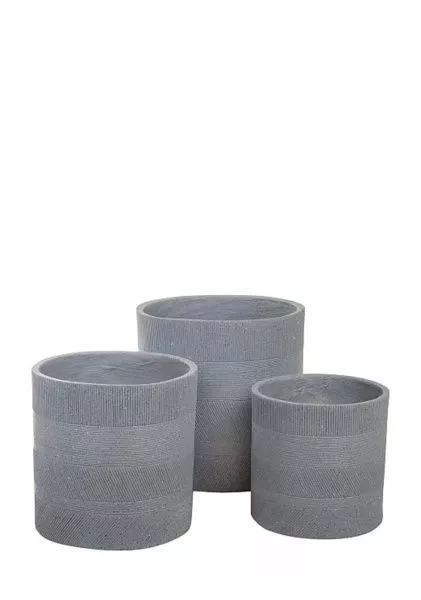 Кашпо Nobilis Marco "Tapes graphite Cylinder"