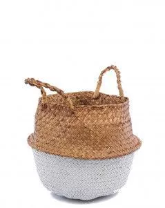 Корзина средняя белый\крафт