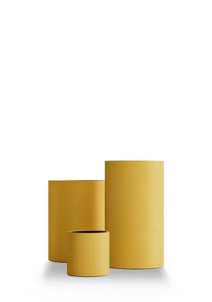 Кашпо CONCRETIKA CYLINDER CLASSIC GOLD