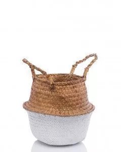 Корзина малая белый\крафт