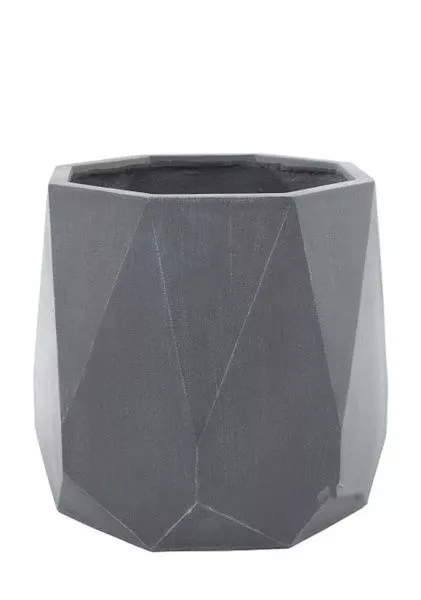 Кашпо Nobilis Marco "Diamond white grey Prizm" (файкостоун), D55хH49 см