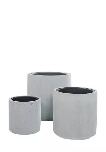 Кашпо Nobilis Marco Pm-gray3 Cylinder низкое