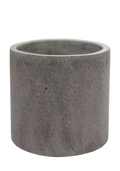 Кашпо Nobilis Marco "Grey Cylinder" (полистоун), D33хH33 см
