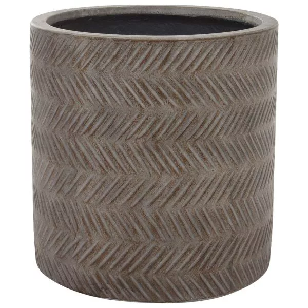 Кашпо Nobilis Marco "Fishbone fossil wood Cylinder" (файкостоун), D39хH39 см