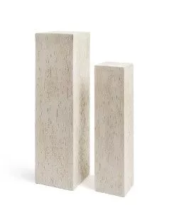 Кашпо TREEZ ERGO, Колонна, Белый песок