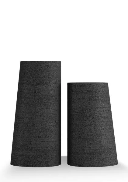 Кашпо CONCRETIKA DUET EROSIA BLACK
