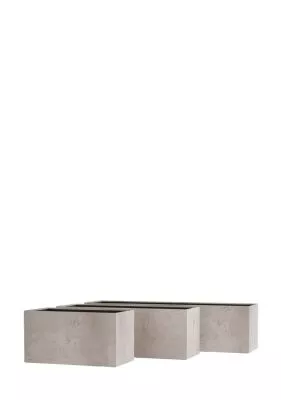 Кашпо CONCRETIKA BALCONY CONCRETE WHITE