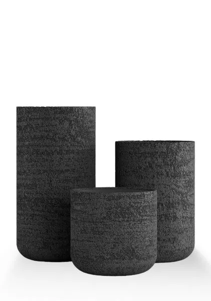 Кашпо CONCRETIKA TOPPER EROSIA BLACK