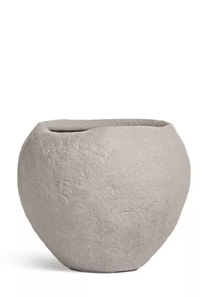 Кашпо TREEZ Effectory, Organic, Сфера, Белый песок