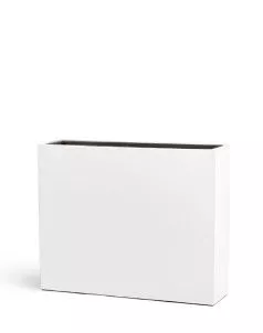 Кашпо TREEZ Effectory, Дивайдер высокий, белый глянцевый лак