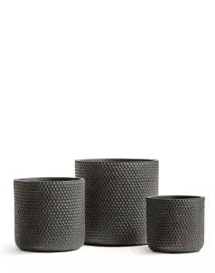 Кашпо TREEZ ERGO, Цилиндр, Окись с медной патиной