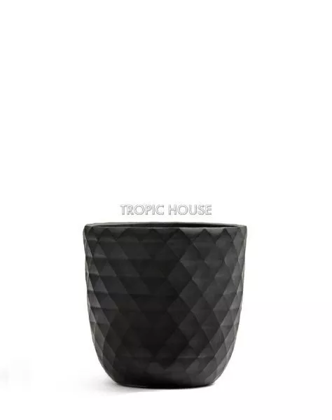 Кашпо TREEZ ERGO, Чаша-конус, Антрацит
