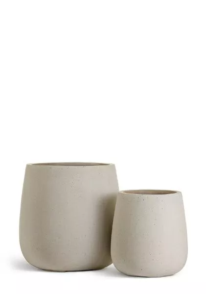 Кашпо TREEZ Effectory, Design-Чаша, Белый песок