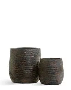 Кашпо TREEZ ERGO, Чаша, Окись с медной патиной