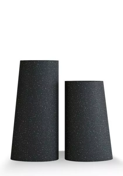 Кашпо CONCRETIKA DUET EGG BLACK