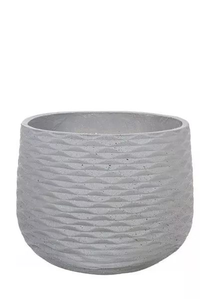 Кашпо Nobilis Marco "Cells graphite Jar" (файберклэй), D50хH40 см