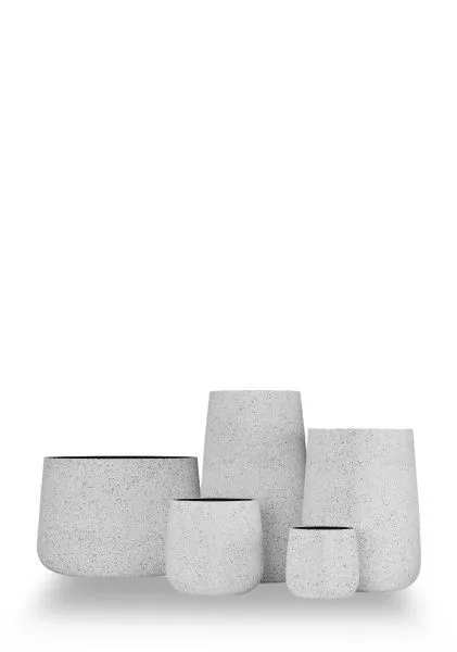 Кашпо CONCRETIKA CONE EGG WHITE