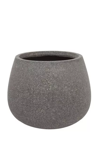 Кашпо Nobilis Marco "Plain rough grey Jaze" (файкостоун), D32хH26,5 см