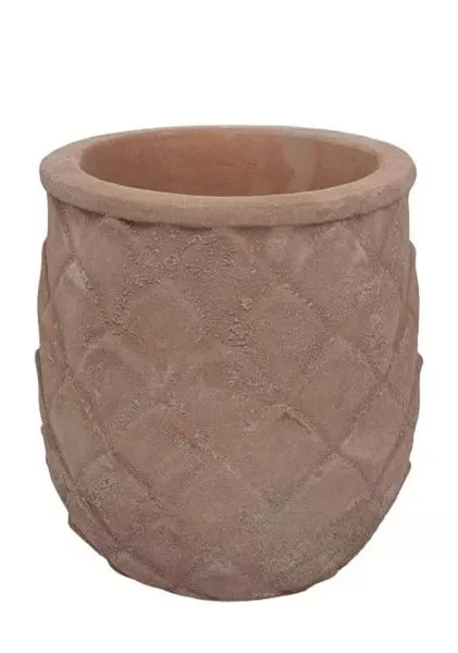 Кашпо Nobilis Marco "Anterra Leaves Jar" (терракота), D20хH23 см