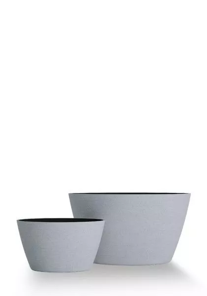 Кашпо CONCRETIKA BOWL EROSIA WHITE
