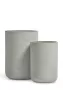 Кашпо TREEZ ERGO, Высокий цилиндр, Светло-серый бетон