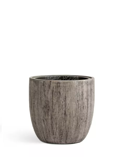 Кашпо TREEZ Effectory, Округлый конус , Белёный дуб