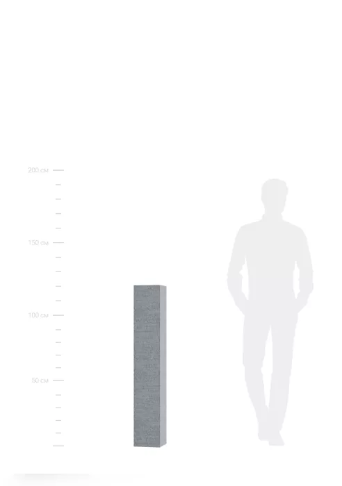 Кашпо CONCRETIKA COLONNA EROSIA WHITE