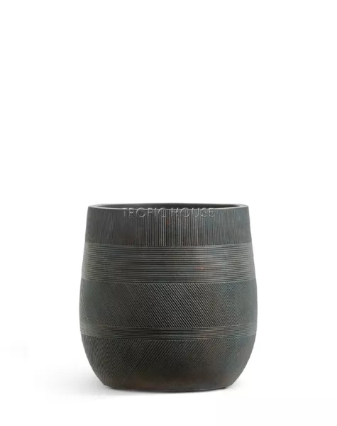 Кашпо TREEZ ERGO, Округлая чаша, Окись с медной патиной