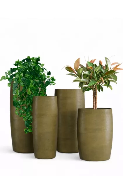 Кашпо CONCRETIKA CIGAR AVOCADO GREEN