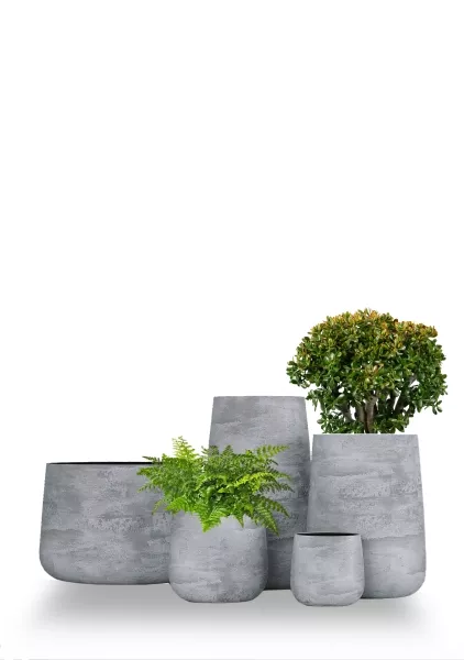 Кашпо CONCRETIKA CONE CONCRETE GREY LIGHT