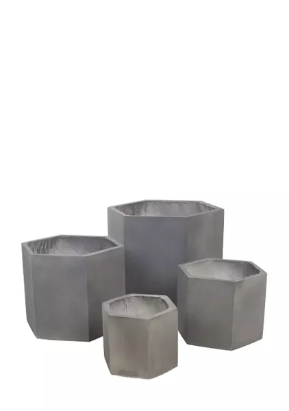 Кашпо Nobilis Marco Stone graphite Prism