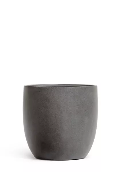 Кашпо TREEZ Effectory, Округлый конус, Тёмно-серый бетон