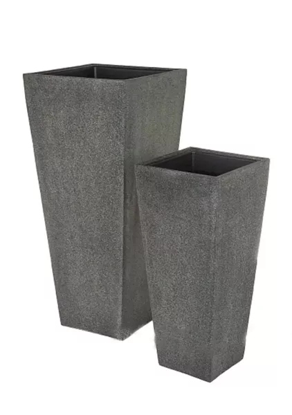 Кашпо Nobilis Marco Rock2-gray Cone прямоугольное