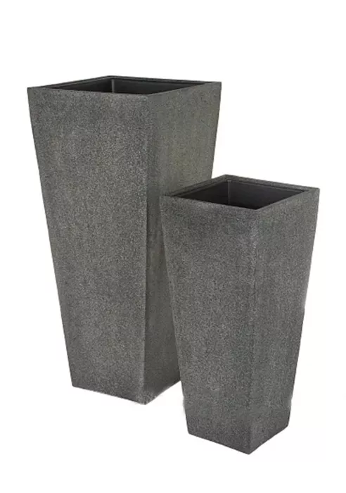 Кашпо Nobilis Marco Rock2-gray Cone прямоугольное