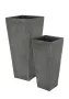 Кашпо Nobilis Marco Rock2-gray Cone прямоугольное