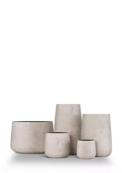 Кашпо CONCRETIKA CONE CONCRETE WHITE