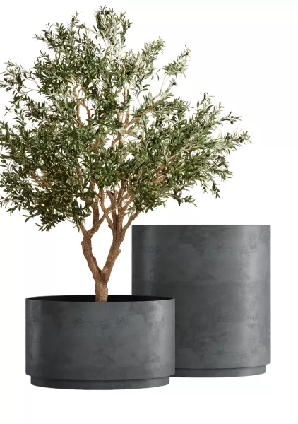 Кашпо CONCRETIKA CYLINDERXL SMOKEY BLUE