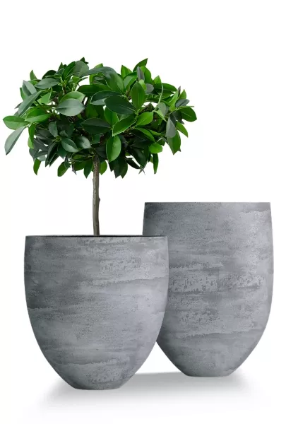 Кашпо CONCRETIKA BARREL CONCRETE GREY LIGHT
