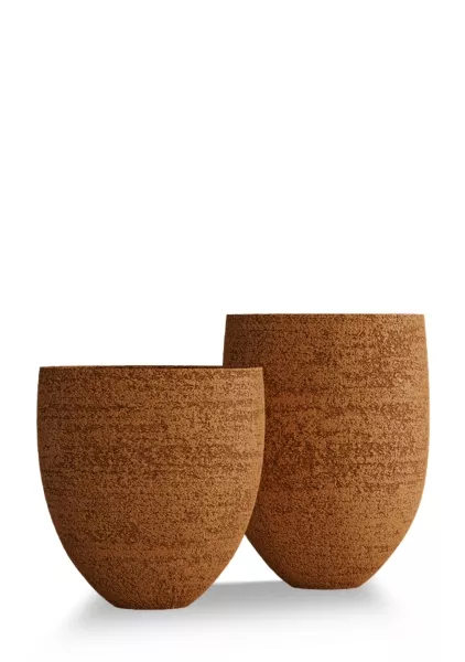 Кашпо CONCRETIKA BARREL EROSIA OCHRE