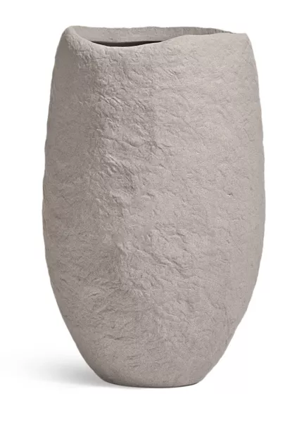 Кашпо TREEZ Effectory, Organic, Высокая чаша, Белый песок